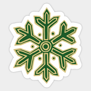 Simply Christmas Collection - Snowflake - Classic Xmas Colours Sticker